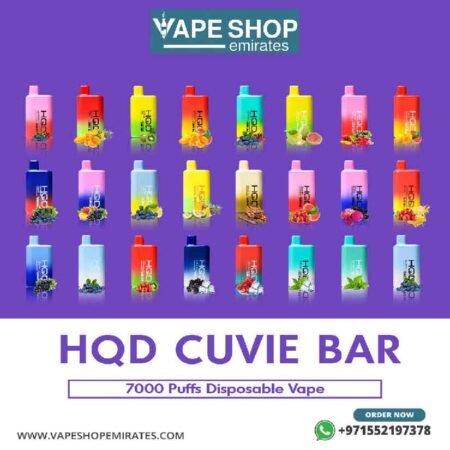 HQD Cuvie Bar 7000 Puffs Disposable Vape in Dubai