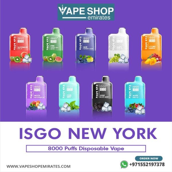 Isgo New York 8000 Puffs Disposable Vape in UAE