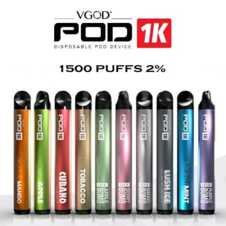 Vgod Pod 1k 1500 Puffs Disposable Vape in Dubai UAE