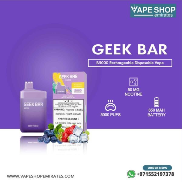 Geek Bar B5000 Rechargeable Disposable Vape in UAE - Image 3