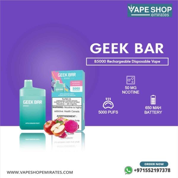 Geek Bar B5000 Rechargeable Disposable Vape in UAE - Image 5