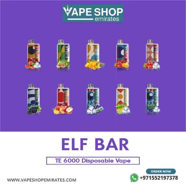 Elf Bar TE 6000 Disposable Vape in UAE