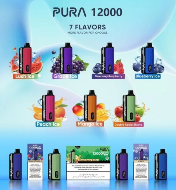 PURA 12000 Puffs Disposable Vape Dubai UAE