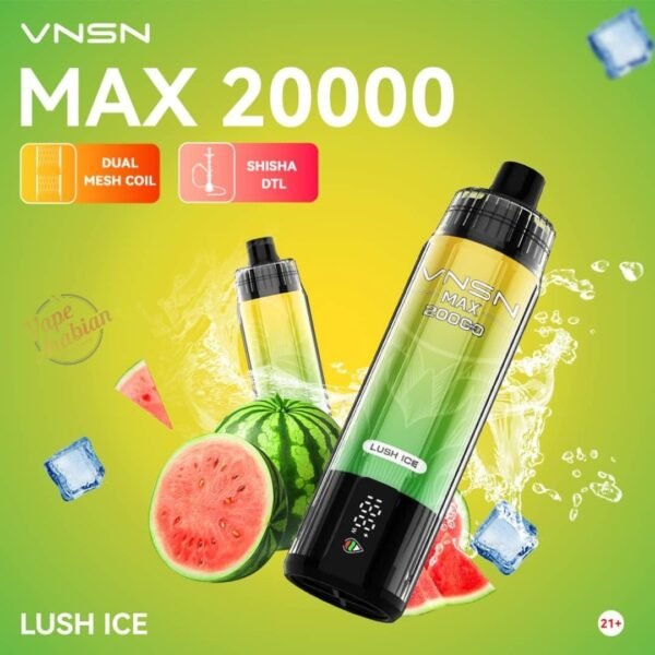 VNSN Max Shisha 20000 Puffs Disposable Vape In UAE - Image 4