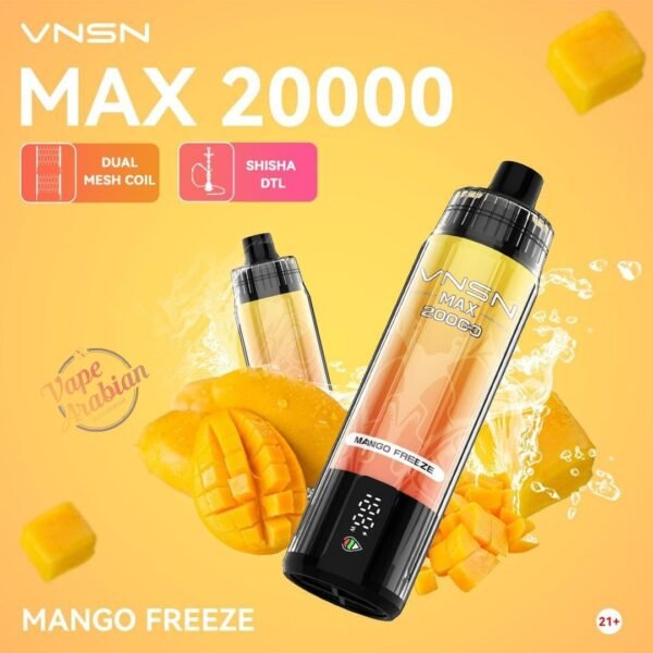 VNSN Max Shisha 20000 Puffs Disposable Vape In UAE - Image 5