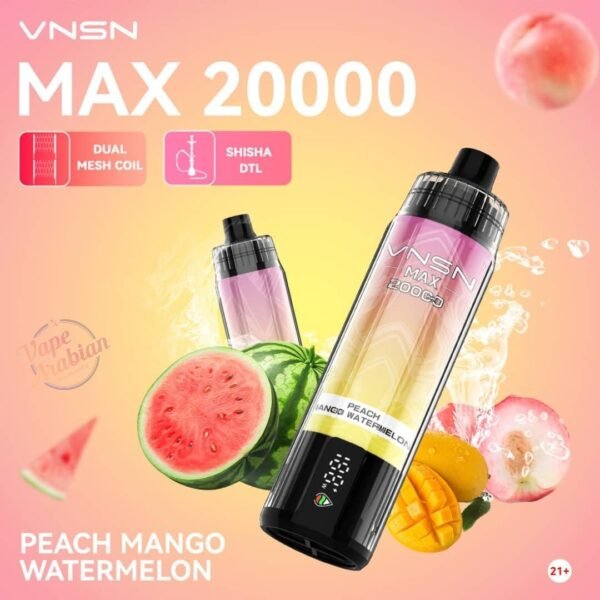 VNSN Max Shisha 20000 Puffs Disposable Vape In UAE - Image 9