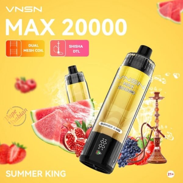 VNSN Max Shisha 20000 Puffs Disposable Vape In UAE - Image 8